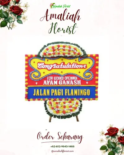 Bunga Papan Congratulation di Pasar Melintang